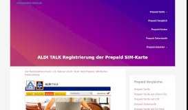 
							         ALDI TALK Registrierung der Prepaid SIM-Karte: So klappt die ...								  
							    