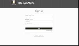 
							         Alembic Forums: Sign In								  
							    