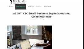 
							         ALERT: ATO Small Business Superannuation Clearing House								  
							    
