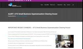 
							         ALERT: ATO Small Business Superannuation Clearing House | Xero ...								  
							    