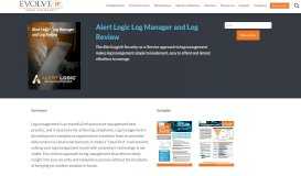 
							         Alert Logic Log Manager and Log Review - Evolve IP								  
							    