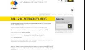 
							         Alert: Sheet Metalworkers Needed - Australian Manufacturing Workers ...								  
							    