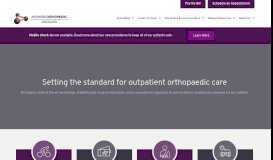 
							         Alexander Orthopaedics: Orthopedic Surgeon | Outpatient Surgery ...								  
							    