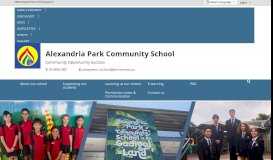 
							         Alexandria Park Community School: Home								  
							    