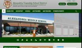 
							         Alexandria Township School District / Homepage								  
							    