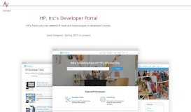 
							         Alexis Vu // HP Developer's Portal								  
							    