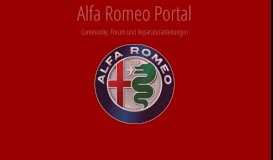 
							         Alfa Romeo Portal - Deutschlands Alfisti Community mit Forum ...								  
							    