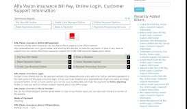 
							         Alfa Vision Insurance Bill Pay, Online Login, Customer ...								  
							    
