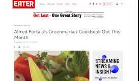 
							         Alfred Portale's Greenmarket Cookbook Out This Month - Eater								  
							    