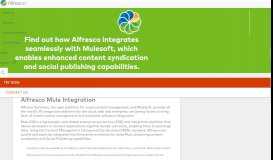 
							         Alfresco Mule Integration | Alfresco								  
							    