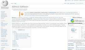
							         Alfresco (software) - Wikipedia								  
							    