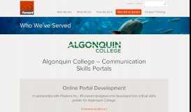
							         Algonquin College – Communication Skills Portals - 4Forward								  
							    