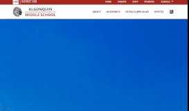 
							         Algonquin Middle School / Homepage - District 300								  
							    