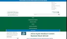 
							         Alice Hyde Medical Center Named Most Wired								  
							    