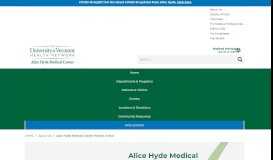 
							         Alice Hyde Medical Center Patient Portal								  
							    
