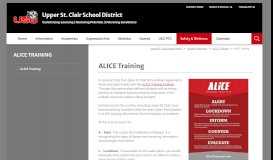 
							         ALICE Training / ALICE Training - Upper St. Clair School District								  
							    