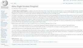 
							         Alien Flight Student Program - Wikipedia								  
							    