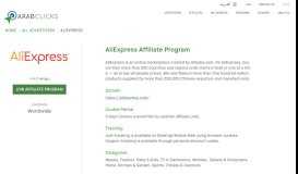 
							         AliExpress Affiliate Program - ArabClicks								  
							    