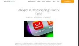 
							         Aliexpress Dropshipping: Pros & Cons - Inventory Source								  
							    