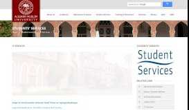 
							         Aligarh Muslim University || Students' Services								  
							    