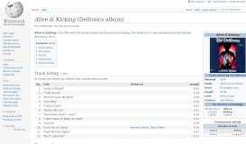 
							         Alive & Kicking (Delfonics album) - Wikipedia								  
							    