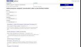 
							         All 340b program support coordinator jobs in the United States ...								  
							    