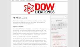 
							         All About Axiom | DOW Electronics: Enhancing the Experience								  
							    