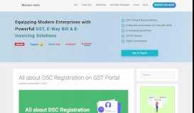 
							         All about DSC Registration on GST Portal - Masters India								  
							    
