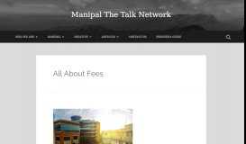 
							         All About Fees – Manipal The Talk Network								  
							    