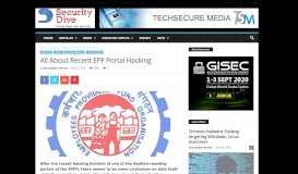 
							         All About Recent EPF Portal Hacking | SecurityDive								  
							    