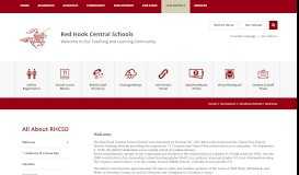 
							         All About RHCSD / Welcome - Red Hook Central Schools								  
							    