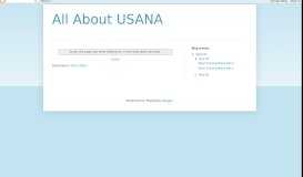 
							         All About USANA: What is USANA Auto Order?								  
							    