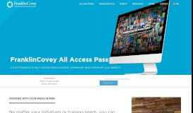 
							         All Access Pass - FranklinCovey								  
							    