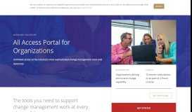 
							         All Access Portal for Organizations | Prosci								  
							    