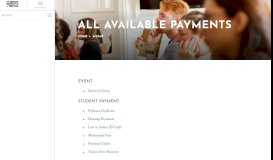 
							         All Available Payments | The American University of Paris - My AUP								  
							    