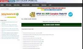 
							         ALL BANK EXAM PAPERS | IAS EXAM PORTAL - India's Largest ...								  
							    