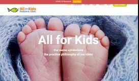 
							         All for Kids – Your pediatric clinic for Arkansas' kids!								  
							    
