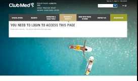 
							         All-inclusive ski vacations - Club Med Travel Agent Portal								  
							    