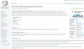 
							         All India Management Association - Wikipedia								  
							    