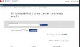 
							         All Jobs - NRC Career Site - National Research Council Canada								  
							    