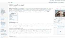 
							         All Nations University - Wikipedia								  
							    