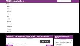 
							         All Odisha Government Jobs 2019 – Apply Online | FreeJobAlert.in								  
							    