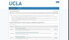 
							         All Opportunities - University of California-Los Angeles Scholarships								  
							    