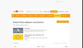 
							         All Portal Trivia Quizzes and Games - Sporcle								  
							    