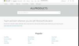 
							         All Products | Microsoft Support								  
							    