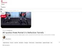 
							         All quotes from Portal 2's Defective Turrets [I love these guys] | The ...								  
							    