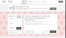 
							         ALL Rewards Credit Card - Manage your account - Comenity								  
							    
