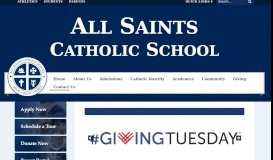 
							         All Saints Catholic School: Home								  
							    