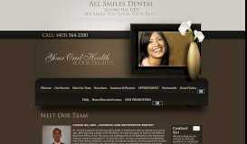 
							         All Smiles Dental - Meet Our Team								  
							    