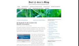 
							         All Students To Be Loaded into Moodle Orientation | Dori ...								  
							    